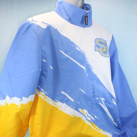 Southern University Jaguars Paintbrush Design Full-Zip Windbreaker Men's Medium - Picture 1 of 10